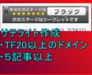 TF20以上ドメインでサテライト５つ作成移譲渡ます ASPブラックランクのサテライト作成手法 イメージ1