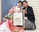 リアル！手描き水彩風ウェディングイラストを描きます 招待状・ペーパーアイテム・お祝い・プレゼント・記念にも イメージ4