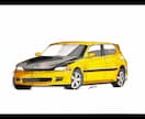 愛車のイラストを描きます サインペンでA4紙にスケッチします イメージ3