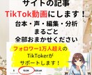 サイトの記事をTikTok動画にします 台本・声・編集・分析【20本・1分程】すべておまかせください イメージ1