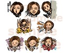 人物、ペットをオリジナルLINEスタンプにします 個人用、商用、プレゼント様オリジナルLINEスタンプを イメージ3