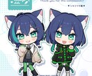 デフォルメ2等身イラスト ❀ 制作いたします ✿ SD２等身はこちらで受付しております ✿ イメージ6
