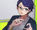 アイコンや立ち絵等に利用可能なイラストを制作します ぱっちりハッキリ！ダークさのある独特な絵柄です！ イメージ6