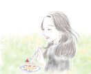 優しいタッチの似顔絵イラスト描きます snsアイコン、プロフィール、プレゼントにどうぞ♡ イメージ1