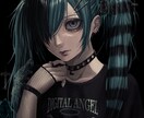 ダーク・儚い世界観のイラスト描きます 一枚絵、アイコン、サムネイル等お気軽にご相談ください！ イメージ3