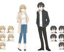 やわらかいタッチの立ち絵お描きします TRPGやVtuber、ゲームや小説のキャラクターなど！ イメージ4