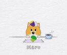 デザートタイムのペットちゃんのイラストを制作します ペットちゃんの頭にトッピングを乗せたデザートタイムのイラスト イメージ8