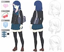 髪形等一緒に決めながら０から女の子の立ち絵描きます オリジナルキャラの絵がほしいけど外見が何も決まっていない方へ イメージ1