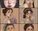 魅力的な似顔絵アイコンイラスト作成します お顔を出したいけど、写真は抵抗あり…って方におすすめ♪ イメージ1