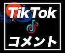 TikTok日本人コメントが増えるよう拡散します ティックトック｜+3コメント｜おすすめに乗りやすくなる イメージ1