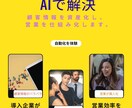 問い合わせ〜顧客管理〜フォローを自動化します 顧客情報を資産化し営業を仕組み化します イメージ1