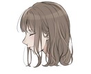 3日で！アイコンを描きます 《今だけ半額》シンプルな横顔イラストお描きします❀·° イメージ1