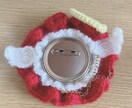 毛糸のかぎ編み缶バッジロゼット制作します 推し活に　缶バッジロゼット毛糸のかぎ編みで作ります イメージ3