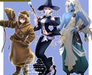 TRPGやゲームで使用できる立ち絵制作します 亜人やモンスター、動きのあるポーズでも描きます！ イメージ3