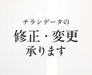 納品済チラシデータの修正承ります 文字修正や画像差し替えなどチラシの修正いたします。 イメージ1