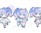 ポップで可愛い、グッズ映えなミニキャラ描きます ミニキャラを制作します！表情、ポーズ差分なども追加できます イメージ3