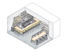 手描きの内観パース（立体・アイソメ）を描きます 店舗や住宅の内観マップを手描きの水彩イラストに！ イメージ2