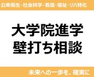 大学院合格に向けた相談壁打ちを行います 【公衆衛生（MPH）・社会科学・看護・福祉・リハビリ特化】 イメージ1