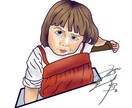 特別な記念日用にイラスト作成いたします アイコン用、子供のイラストが得意分野です イメージ4