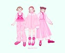 やわらかくちょっぴり個性光る人物イラスト制作します アイコンやサムネイルなど人物をメインにお描きします！ イメージ2