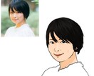 格安にて写真から似顔絵イラスト作成します 安い！商用利用OK！似てるデフォルメ似顔絵 イメージ2