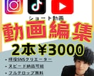 貴方のSNS支えます 初回限定2本3000円！ショート動画編集サービス イメージ1