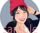 商用可◎お写真を元にほんわかお洒落似顔絵描きます SNSにおすすめ/綺麗め/服装・髪型・メイク等変更可 イメージ8
