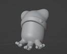オリジナルデザインをキーホルダーにします デザイン画を元にデータ作成、3Dプリントいたします。 イメージ2
