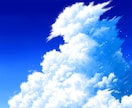 空関係の高品質なイラストを制作いたします 限界まで描き込まれた雲によって夏を想起させます。 イメージ4