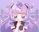 まるい目が特徴のかわいいイラストを描きます ふわふわキュートなゆめかわアイコンはいかがですか？ イメージ4