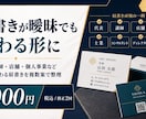 名刺・ショップカードを肩書きから整えます 肩書き案と一言コピーまでまとめて提案 イメージ2