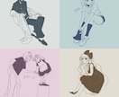 最短一日！挿絵・立ち絵・アイコン・線画を描きます SNSで使える立ち絵、グッズ用イラスト等を描いております。 イメージ2