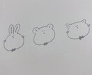 手描きイラストを描きます ゆるっとかわいいイラストを描いています！ イメージ1