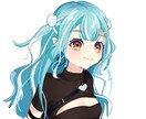 落書き描きます イメージのような肩上構図のイラストを描きます。 イメージ1