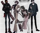 TRPG・ゲーム等の立ち絵イラストお描きします 影のあるイラストをお描きします イメージ3