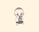 お子さんのイラスト大切に描かせて頂きます 大切なお子さんを優しい印象の絵柄で描かせて頂きます！ イメージ4