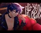 歌ってみた・MVイラストなどなど鮮やかに描きます 現役歌い手が、サムネやSNSのアイコンなどお手伝いします！ イメージ4