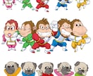 ペットのポップでかわいいイラストお描きします 動物をキャラクター化いたします^^ イメージ3