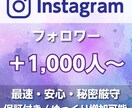 インスタのフォロワー1,000人増加します Instagram1,000人増加/いいね！も対応 イメージ1