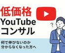 あなたのYouTubeを一緒に伸ばします 現役YouTuberが低価格でコンサルをします！ イメージ1