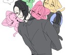 暗い色で描きます 淡いような、ダークな世界観です イメージ4