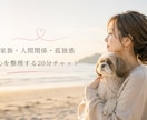 そのモヤモヤ…チャットヒーリングで心を軽くします 家族での嫁姑、夫婦の不満、子供の悩みを傾聴しながらヒーリング イメージ1
