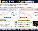 トレンド相場を自動分析し勝率も表示します 順張りサインの勝率と相場状態を自動で数値表示 イメージ4