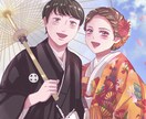 お写真をもとに可愛い似顔絵描きます SNSアイコン、ウェルカムボード、記念日、サプライズ等に☆ イメージ1