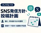SNSの発信方針と投稿計画を作成します 誰に何を届けるかを整理し、続けやすい発信計画へ イメージ1
