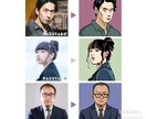 商用OK！目を引く似顔絵アイコンお描きします 最短5日でデータ納品可能◎修正2回まで無料 イメージ2