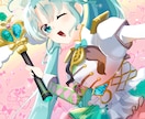 きらきら可愛いポップな世界観で描きます 配信用、イベント、SNSアイコン等、商用利用○ イメージ7