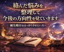 複雑な悩みを整理し方向性を見ていきます 絡んだ不安を分け、優先順位まで整理します イメージ1