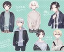立ち絵イラスト作成致します 笑顔差分つきの立ち絵セットとなっております イメージ3