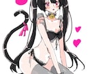 絵チャアプリを使用し簡易的なイラストを描きます 手軽にイラストオーダー!(女の子のみ) イメージ1